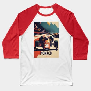 1970 Monaco Grand Prix Racing Travel Poster Baseball T-Shirt